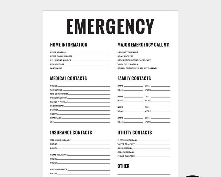 United States Emergency Contact List. You Can Call Authorities For Help and Rescue