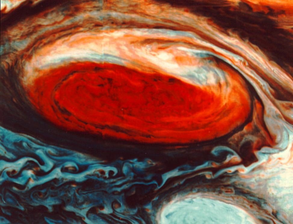 NASA's Satellite Image of Jupiter's Red Swirling Mystery