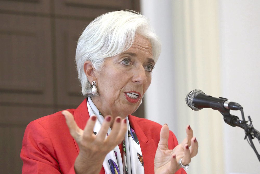 International Monetary Fund Christine Lagarde Reported the World's Growth Spurt Over the Decade