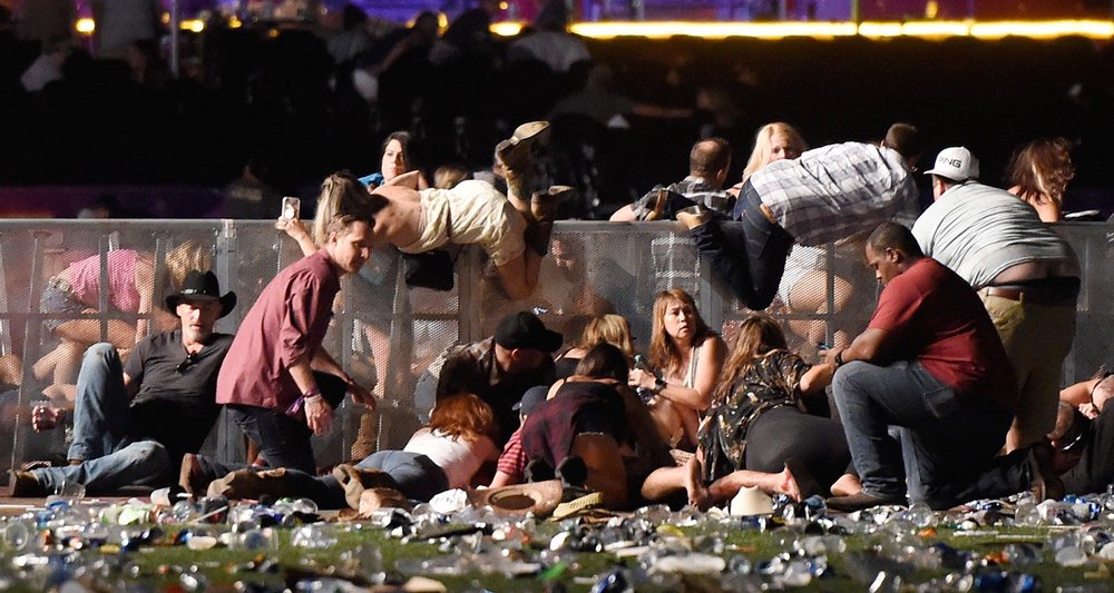 People Docking and Hiding to Save Themselves from Las Vegas Mass Shooting